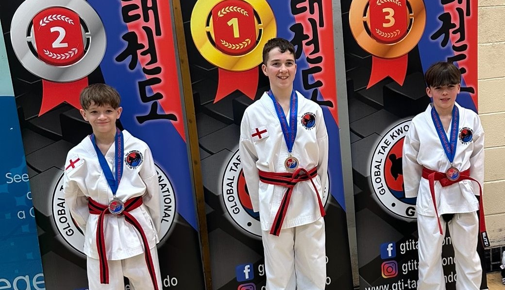 Phoenix Martial Arts at Liverpool competition with medals